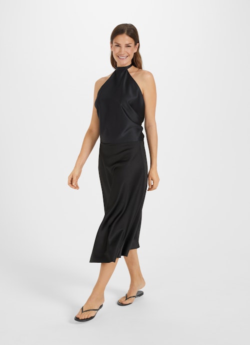 One Size T-shirts Satin - Top black