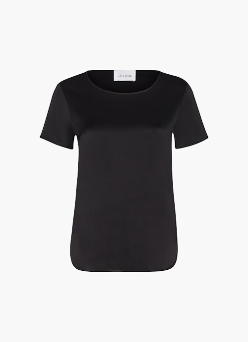 Regular Fit Blusen T-Shirt black