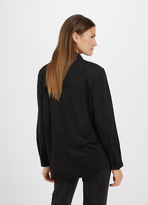 Regular Fit T-shirts Tech Velours - Overshirt black