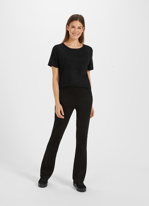 Coupe Loose Fit T-shirts Tech Velours - T-Shirt black