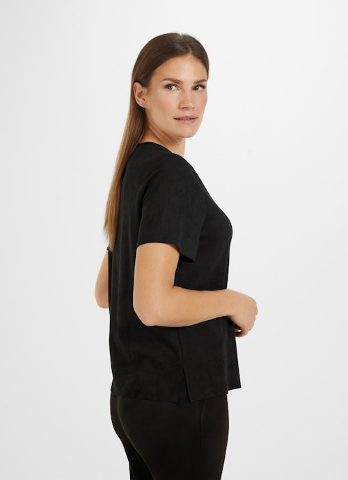 Coupe Loose Fit T-shirts Tech Velours - T-Shirt black