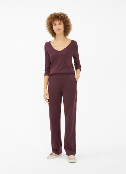 Wide Leg Hosen Wide Leg Fit - Sweatpants cassis