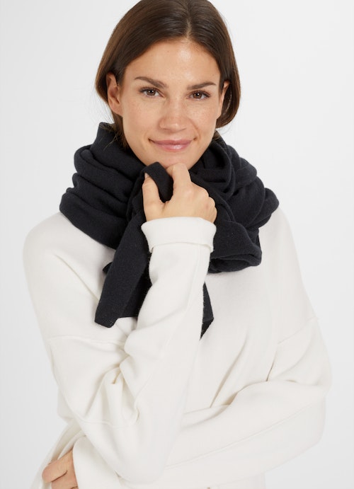 Regular Fit Knitwear Cashmere Blend - Scarf black