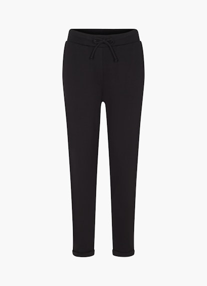 Coupe Casual Fit Pantalons Jersey Trousers black