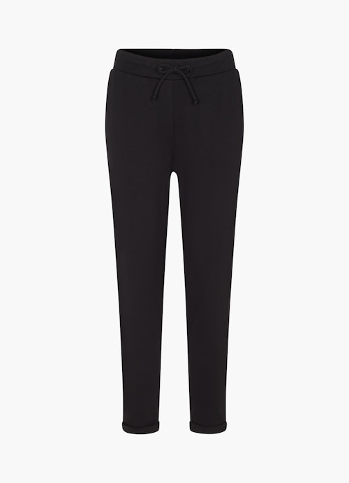 Casual Fit Pants Jersey Trousers black