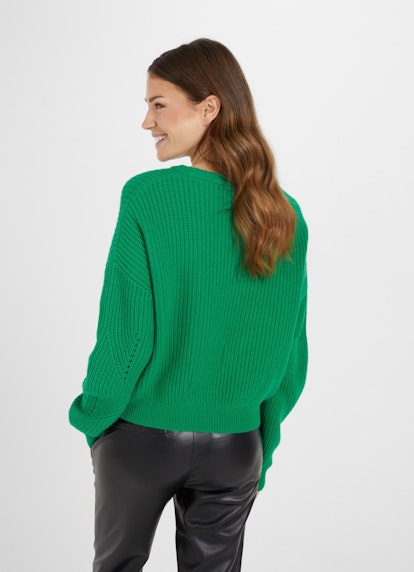 Casual Fit Knitwear Cashmere Blend - Sweater smaragd