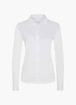 Regular Fit Blusen Jersey Bluse white