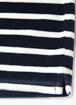 Medium Length Pantalons Monaco Baby Shorts Velvet Striped navy-eggshell
