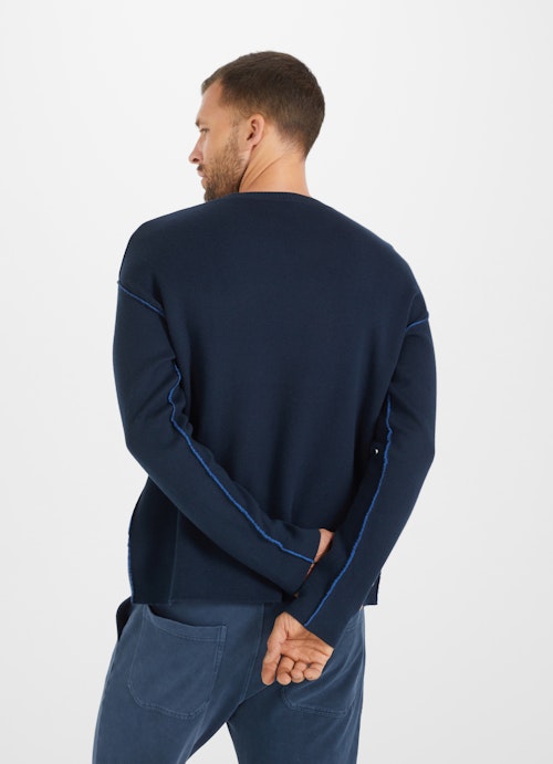 Casual Fit Strick Sweater dark ink