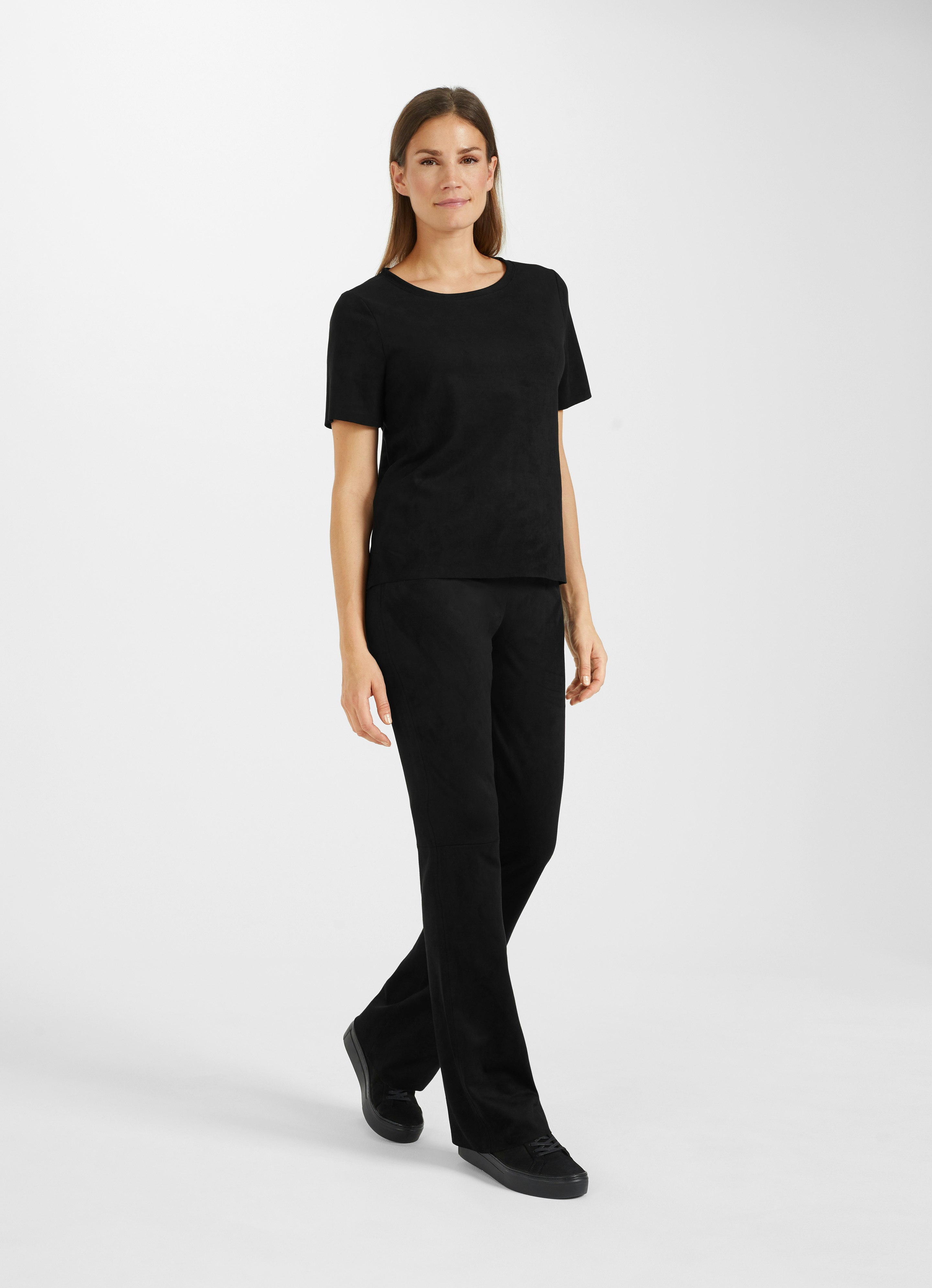 Black Tech velours - bootcut Pants Delia online JUVIA trousers Buy at 