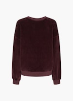 Taille unique Sweat-shirts Sweater en Velvet cassis
