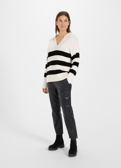 Casual Fit Knitwear Cashmere Blend - Sweater eggshell