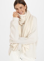 Coupe Regular Fit Maille Cashmere Blend - Scarf eggshell