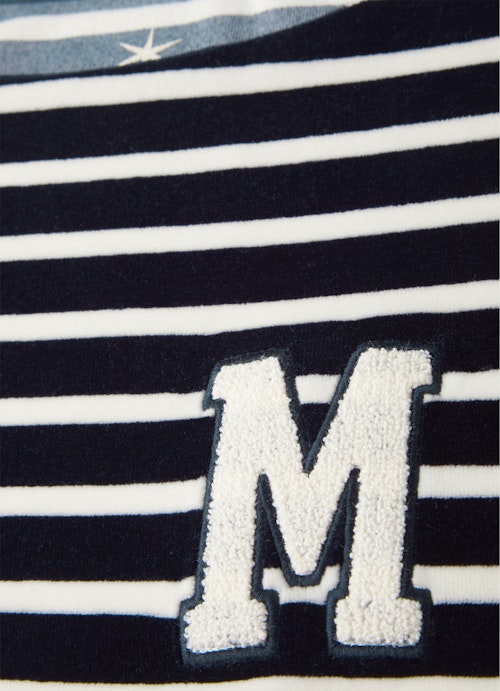 Coupe Loose Fit Sweat-shirts Monaco Baby Sweater Velvet Striped navy-eggshell