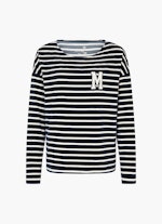 Coupe Loose Fit Sweat-shirts Monaco Baby Sweater Velvet Striped navy-eggshell