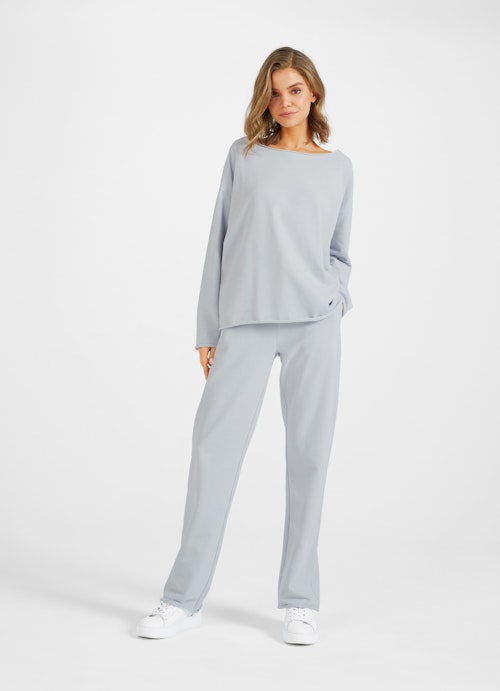 Boot Cut Hosen Wide Leg Fit - Sweatpants pearl blue