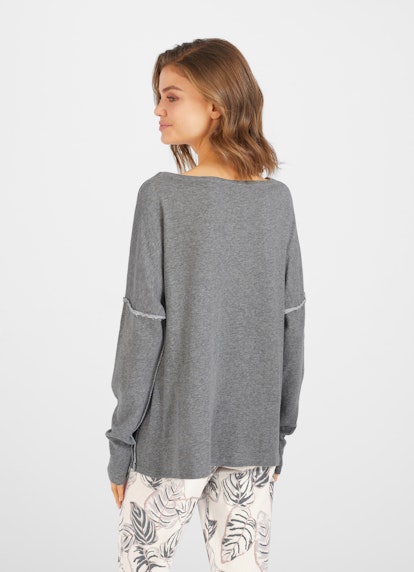 Oversized Fit Sweatshirts Cashmix - Sweater steel grey mel.