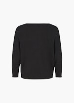 Coupe Regular Fit Maille Doubleface - Pull black