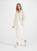 Casual Fit Knitwear Cashmere Blend - Cardigan eggshell
