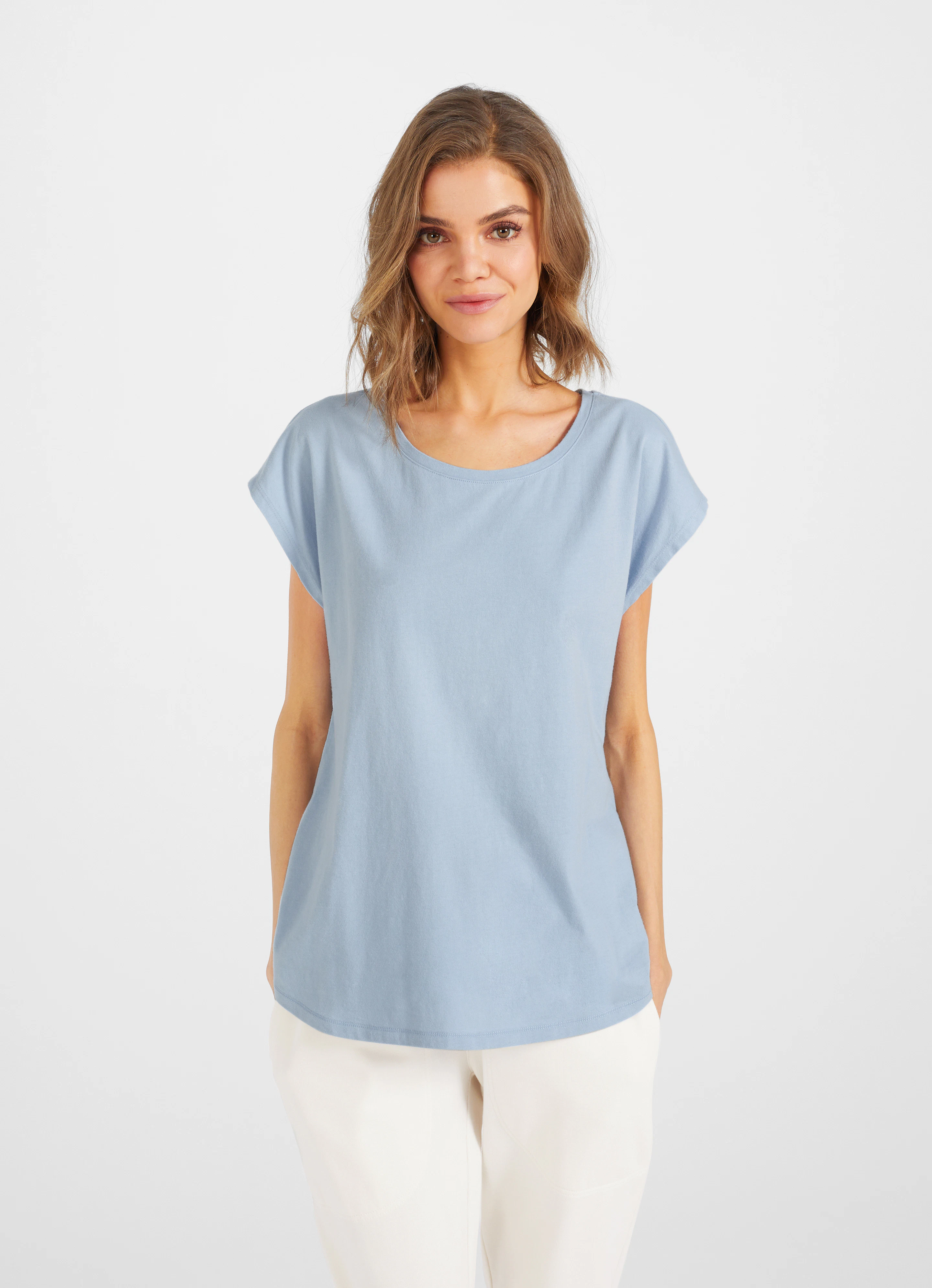 T-Shirt Sara in Blau | T-Shirts online kaufen bei JUVIA
