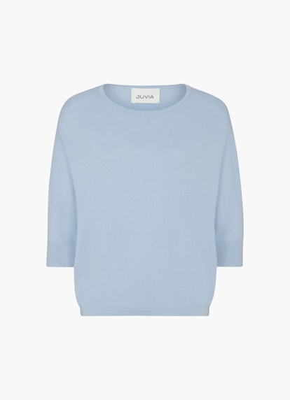 Regular Fit Sweatshirts Cashmere Blend - Pullover cash.blue