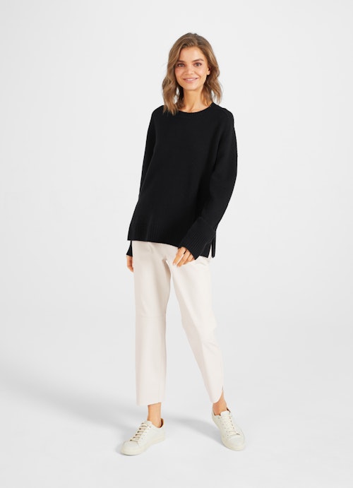 Regular Fit Pants Tech Leather - Trousers eggshell