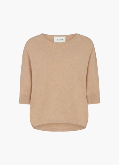 Casual Fit Sweatshirts Cashmere Blend - Sweater camel