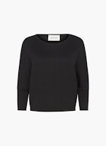 Coupe Regular Fit Maille Doubleface - Pull black
