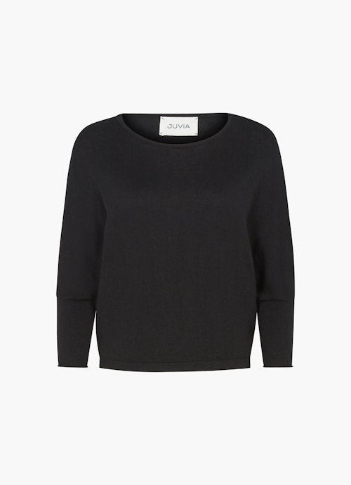 Regular Fit Knitwear Doubleface - Pullover black