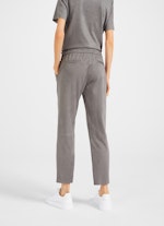 Regular Fit Pants Tech Velours - Trousers steel grey