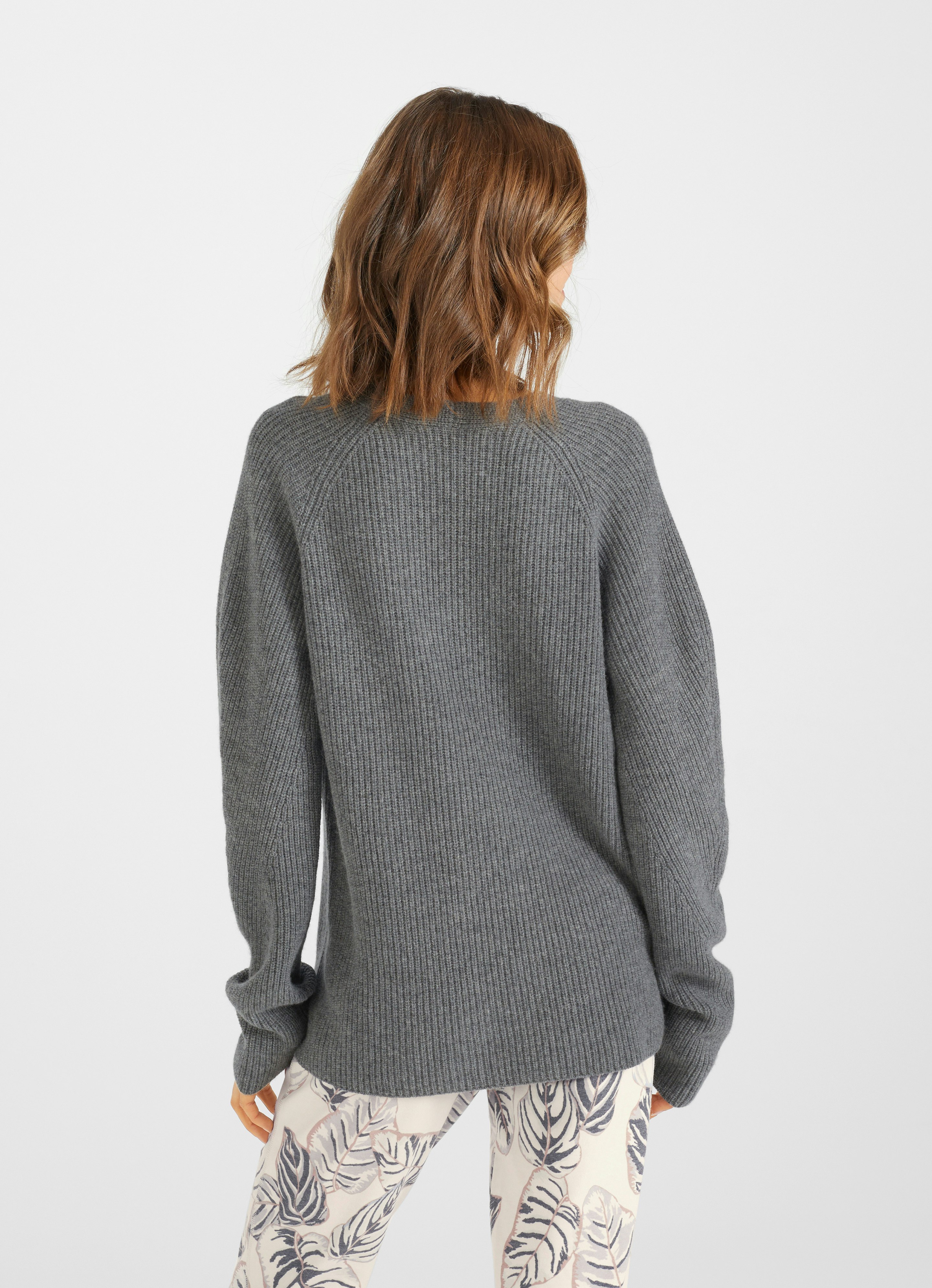 Grey Cashmere Blend Sweater Alara Buy Sweatshirts online at JUVIA