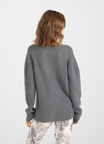 Regular Fit Sweatshirts Cashmere Blend - Pullover steel grey mel.
