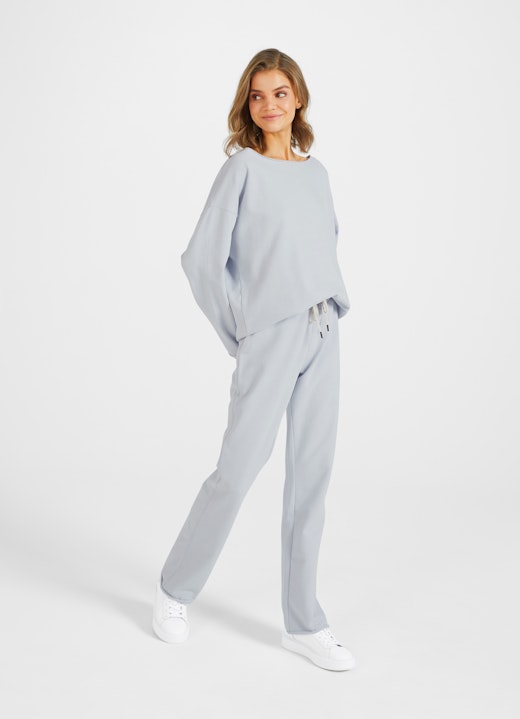 Boot Cut Hosen Wide Leg Fit - Sweatpants pearl blue