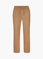 Regular Fit Pants Tech Leather - Trousers brown sugar