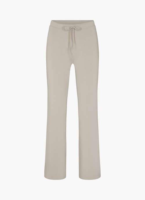 Wide Leg Fit Pants Wide Leg Fit - Jersey Trousers feather grey