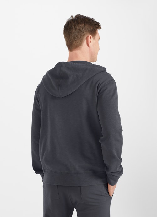 Regular Fit Jacken Hoodie - Sweatjacke smoke