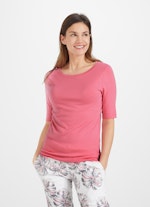 Coupe Slim Fit T-shirts Jersey Modal - T-shirt pink tulip
