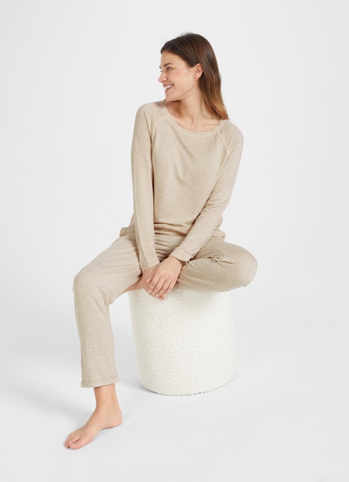 Casual Fit Nightwear Longsleeve sand