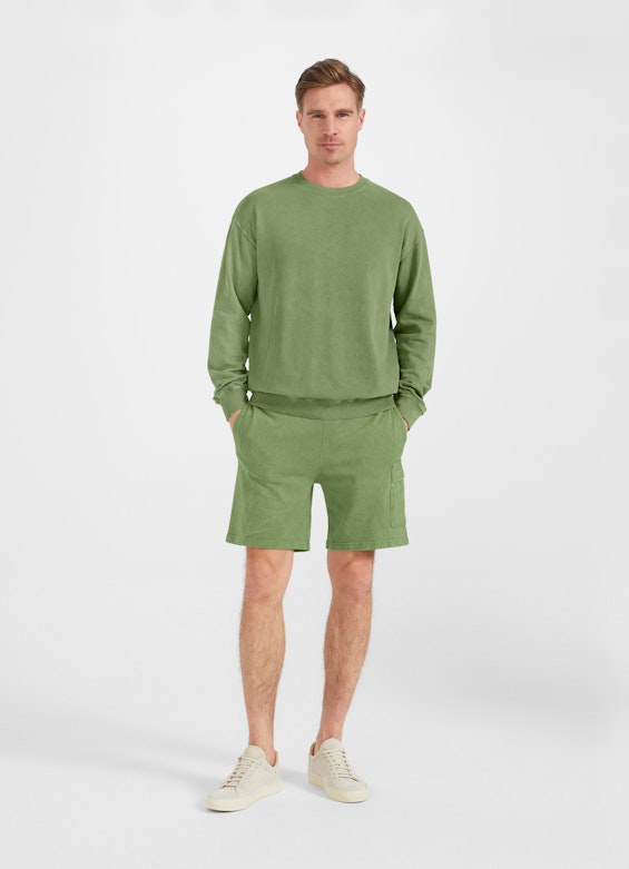 Casual Fit Sweater Sweatshirt jade green