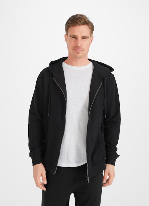 Regular Fit Hoodies Hoodie - Sweatjacke black