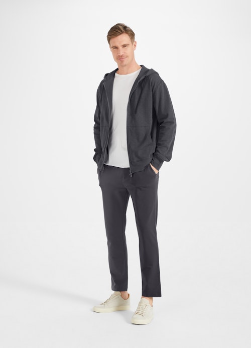 Regular Fit Jacken Hoodie - Sweatjacke smoke