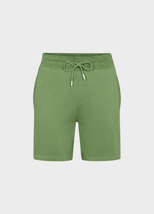 Slim Fit Bermudas Terrycloth - Shorts jade green