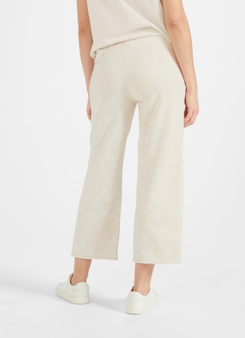 Coupe Loose Fit Pantalons Wide Leg Fit - Sweatpants eggshell