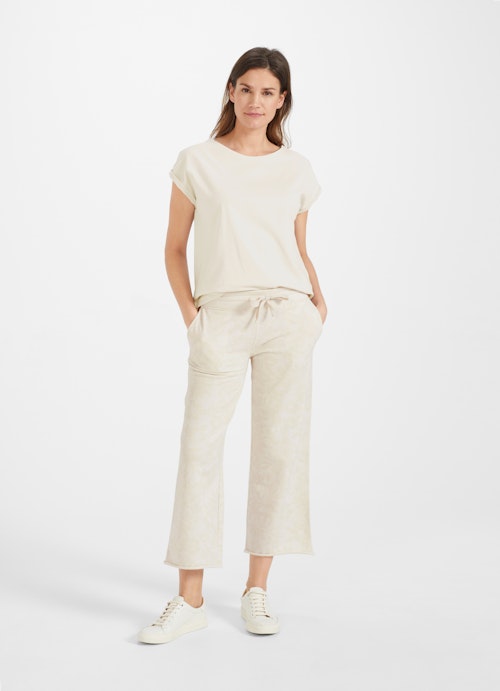 Coupe Loose Fit Pantalons Wide Leg Fit - Sweatpants eggshell