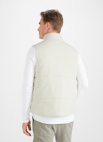 Regular Fit Jackets Interlock Pique - Vest eggshell