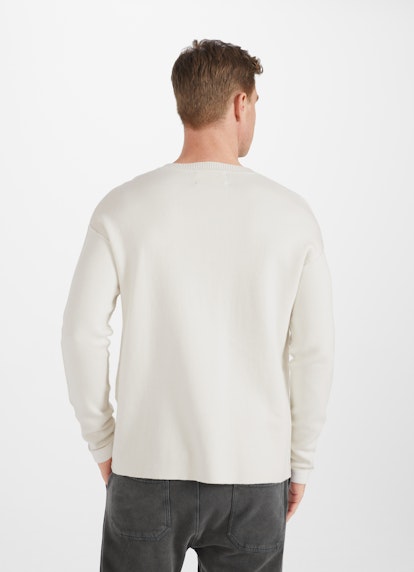 Casual Fit Strick Sweater eggshell