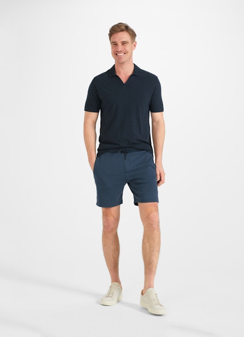 Slim Fit Bermudas Terrycloth - Shorts dark ink