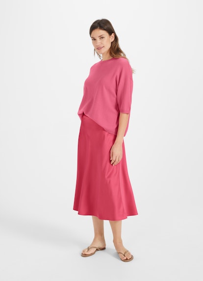 Regular Fit Skirts Satin - Skirt pink tulip