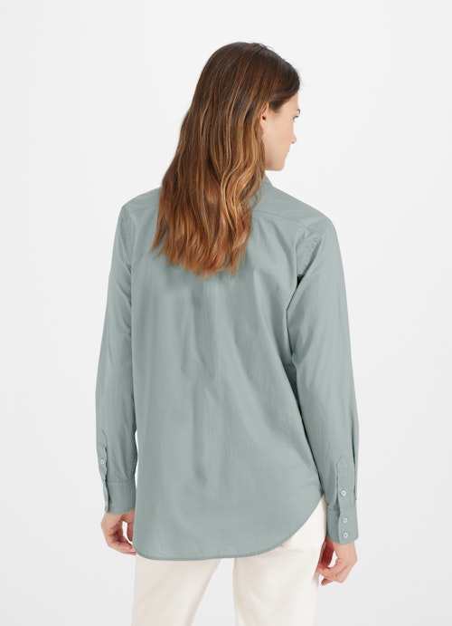 Regular Fit Blusen Popeline Bluse stormy green