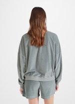 Coupe Loose Fit Sweat-shirts Sweat-shirt en velours stormy green